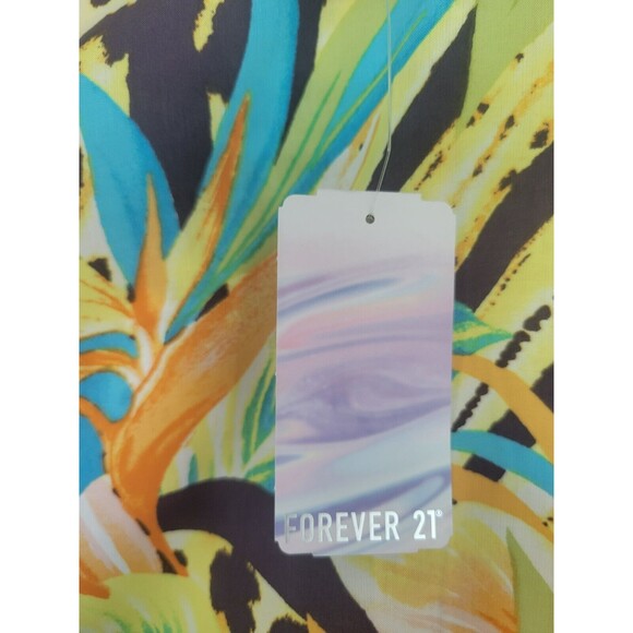 FOREVER 21 Women's Swimwear Coverup Sarong Wrap Skirt One Size Tropical Print - Picture 6 of 10